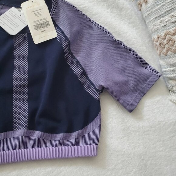 FABLETICS NWT Purple "Jessie" Seamless Crop Top- XL - RARE - Picture 6 of 10